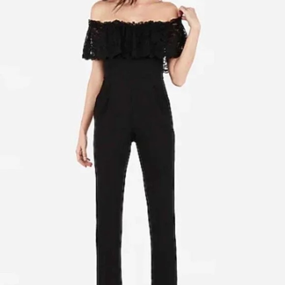 Elegant Black Off-Shoulder Jumpsuit